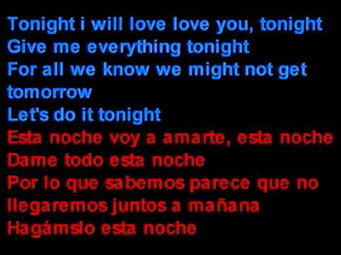 give me everything letra en español e ingles