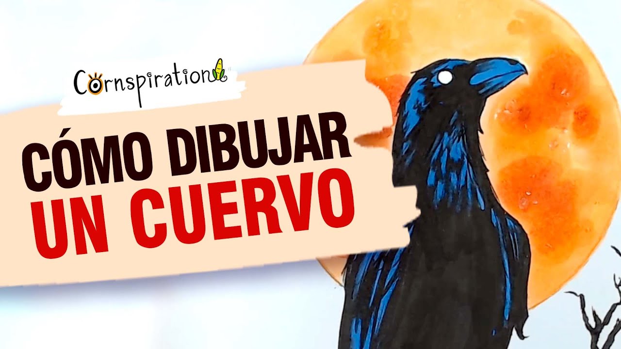 imagen de cuervo para dibujar