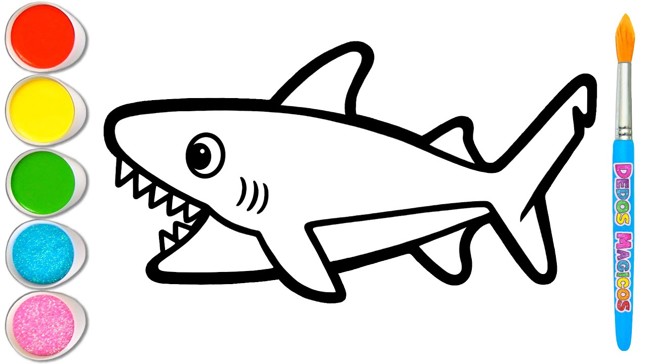 imagenes de tiburon para dibujar