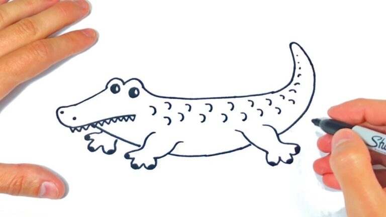 imagenes de un cocodrilo para dibujar