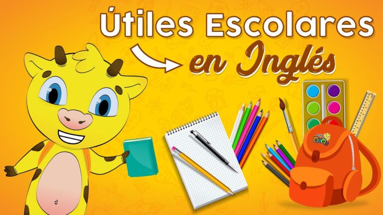 imagenes de utiles escolares con nombres en ingles