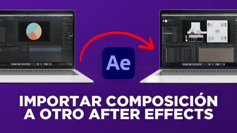 importar composicion after effects otro proyecto