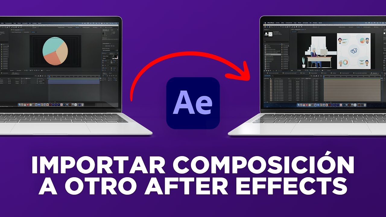importar composicion after effects otro proyecto