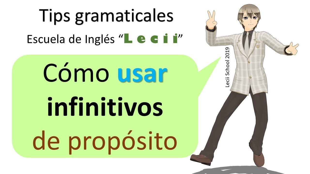 infinitivo de proposito en ingles