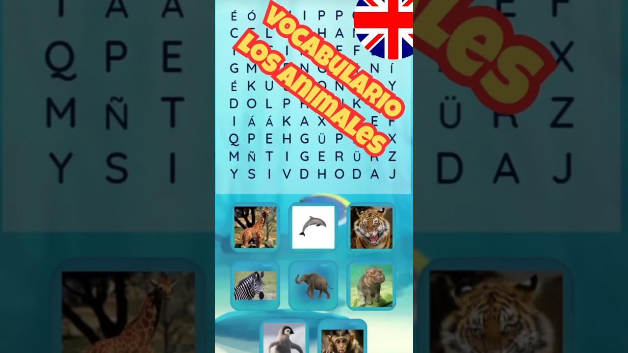 juegos de sopa de letras en ingles de animales