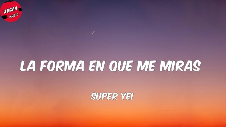 la forma en que me miras letra