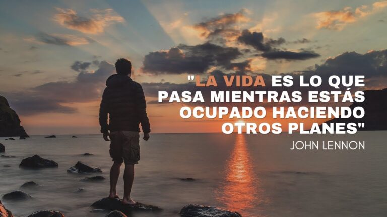 la vida es lo que pasa mientras haces otros planes