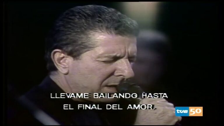 letra dance me to the end of love traducida
