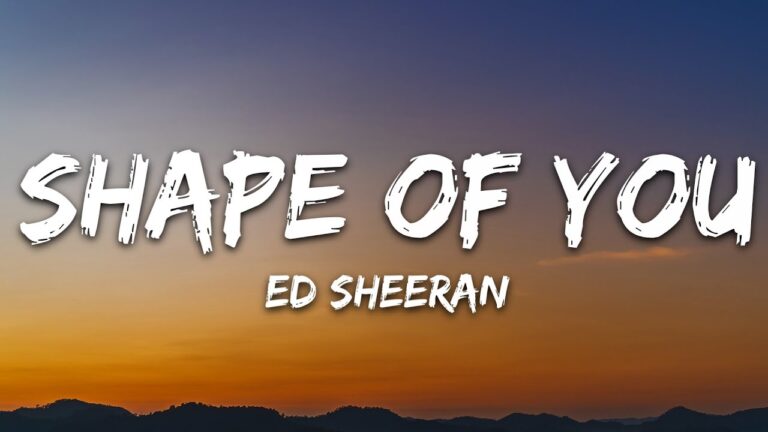 letra de shape of you en ingles
