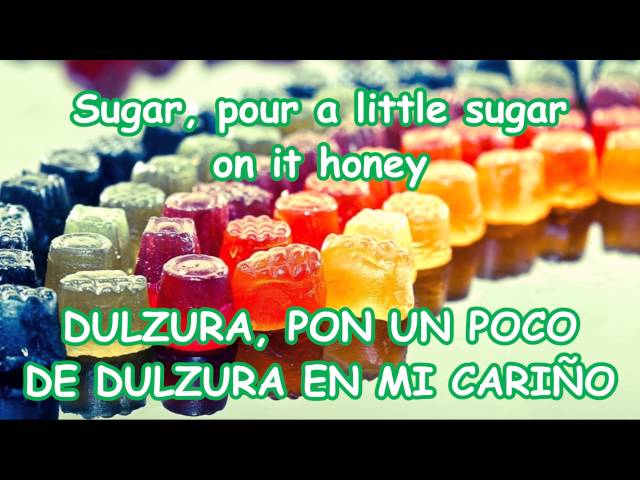 letra de sugar sugar en ingles y español