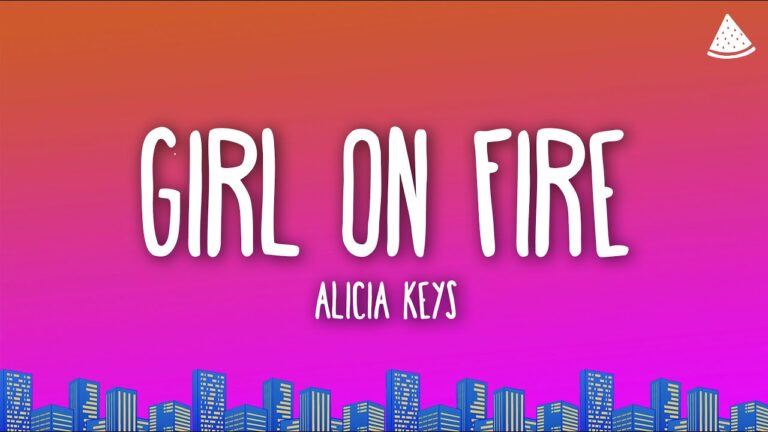 letra traducida de girl on fire