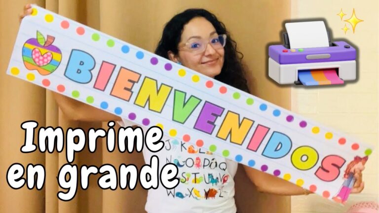 letras de bienvenidos para imprimir pdf