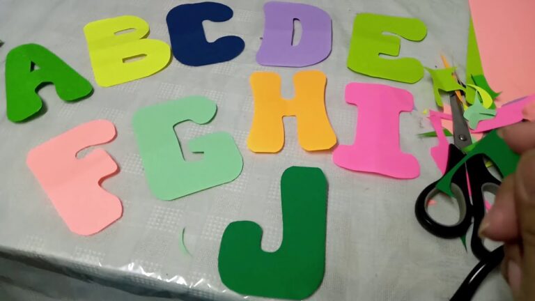 letras para recortar y formar palabras