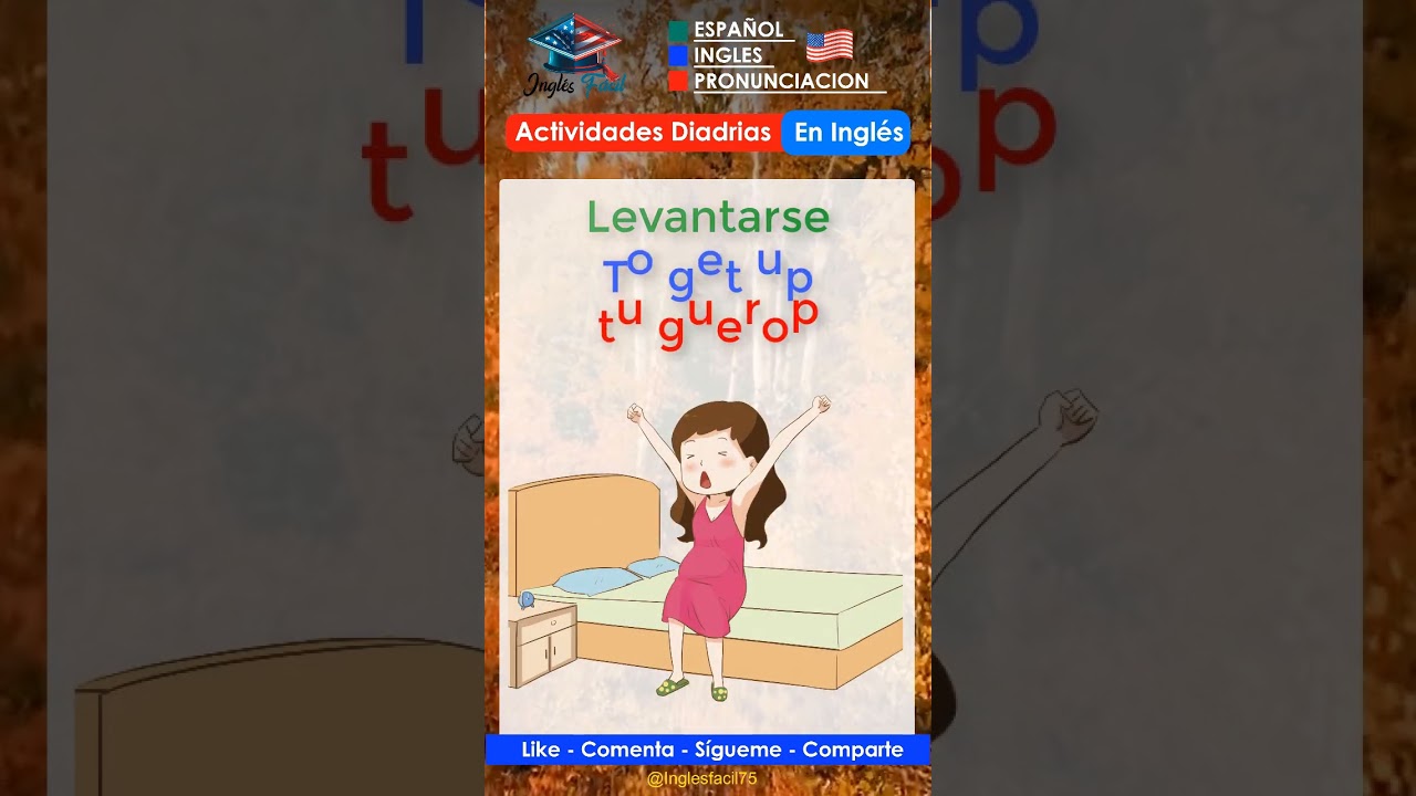 levantarse en ingles en pasado