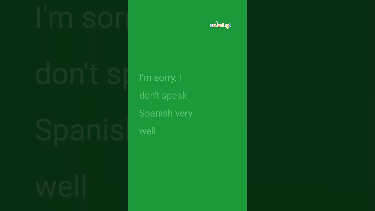 lo siento yo no hablo ingles traducir en ingles