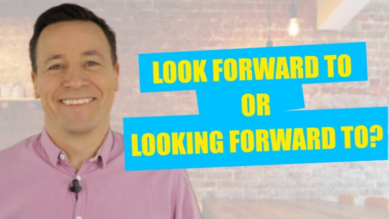 looking forward to or for