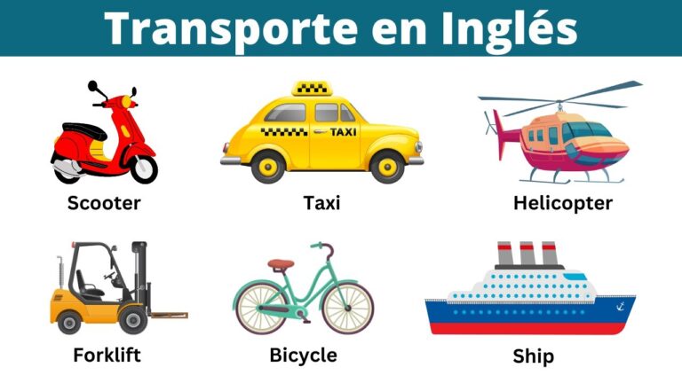 medios de transporte en inglés ejercicios