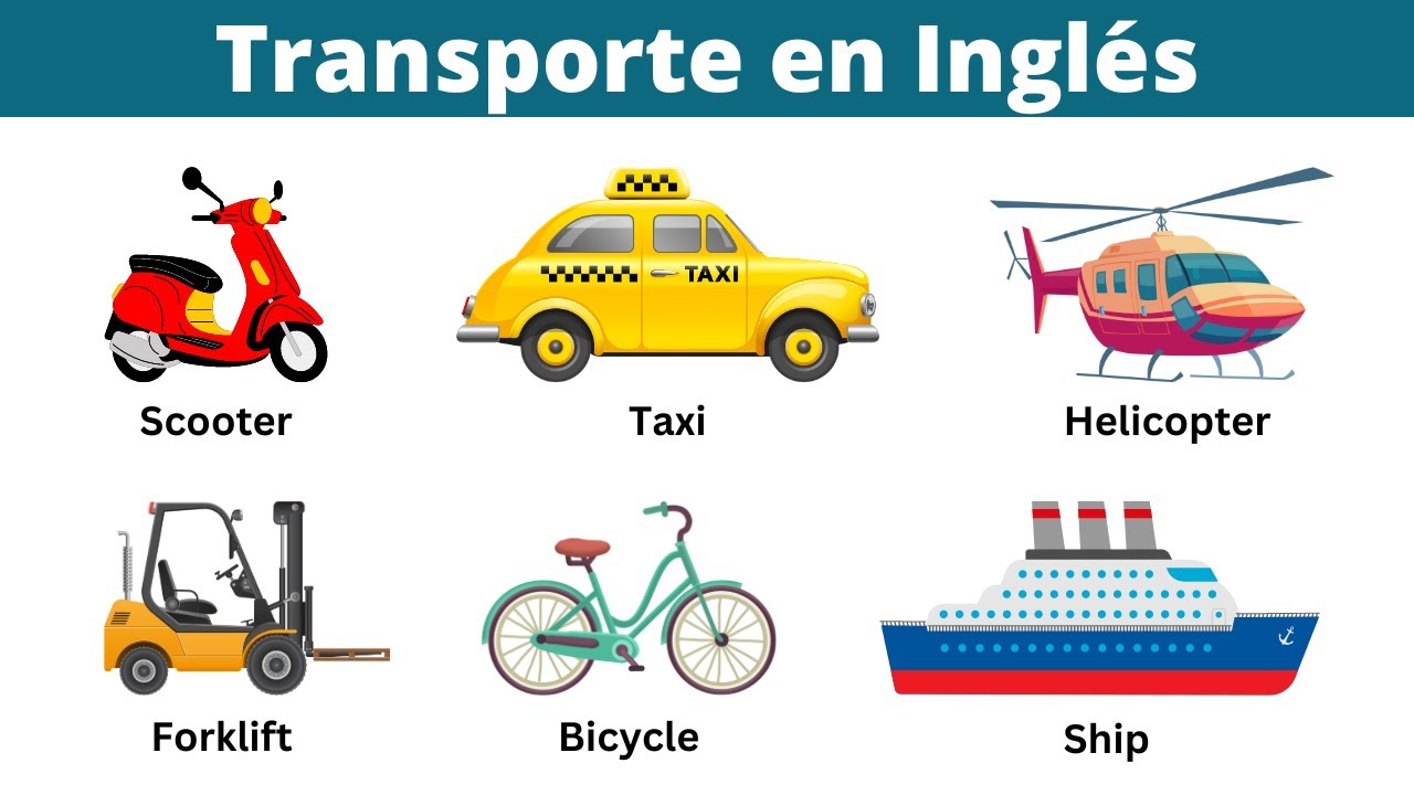 medios de transporte en inglés ejercicios