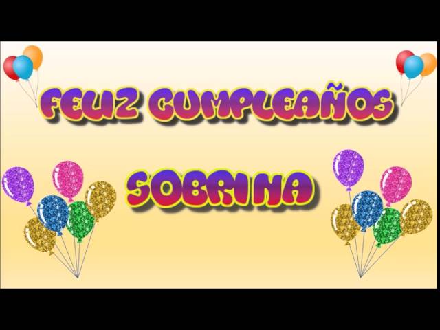 mensajes de cumpleaños para una sobrina