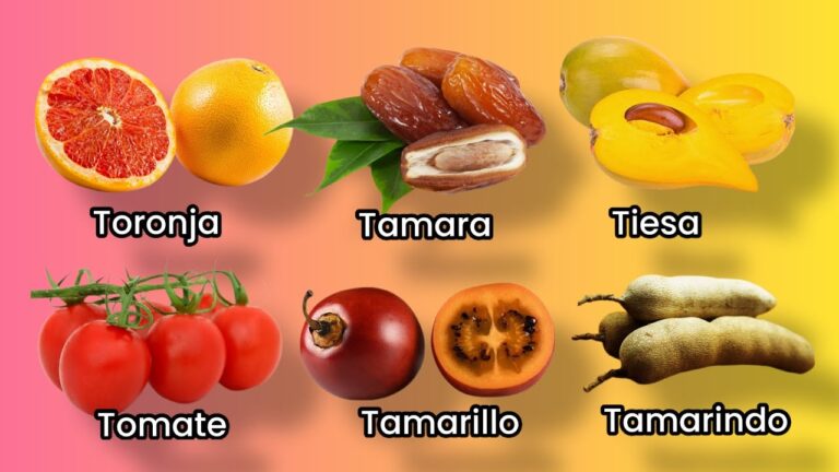 nombre de fruta con t