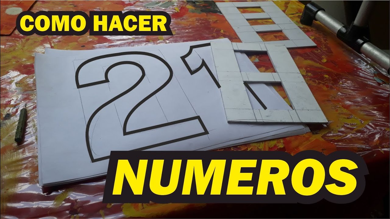 numeros del 1 al 9 para recortar