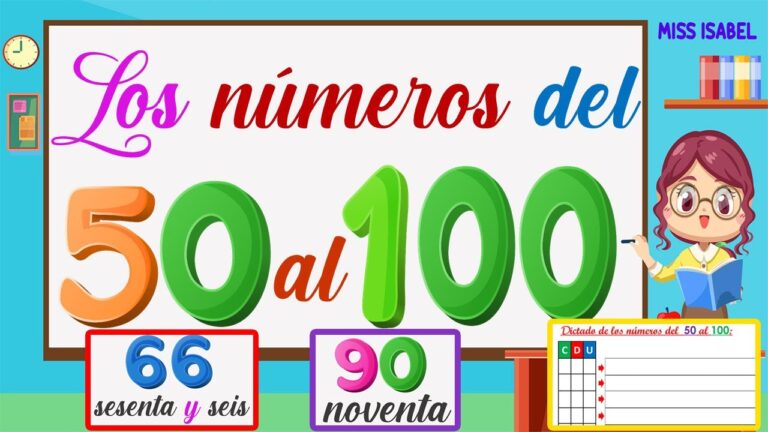 numeros del 50 al 100
