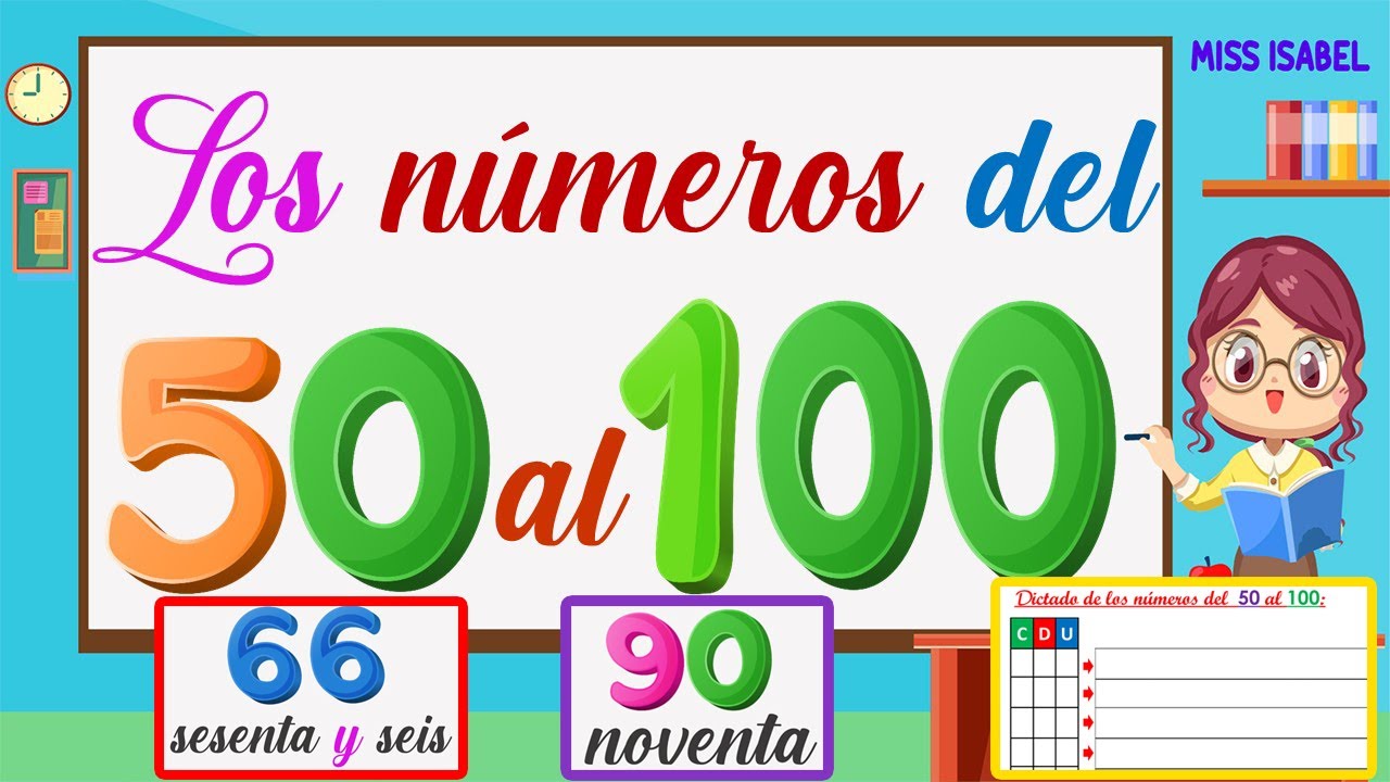 numeros del 50 al 100