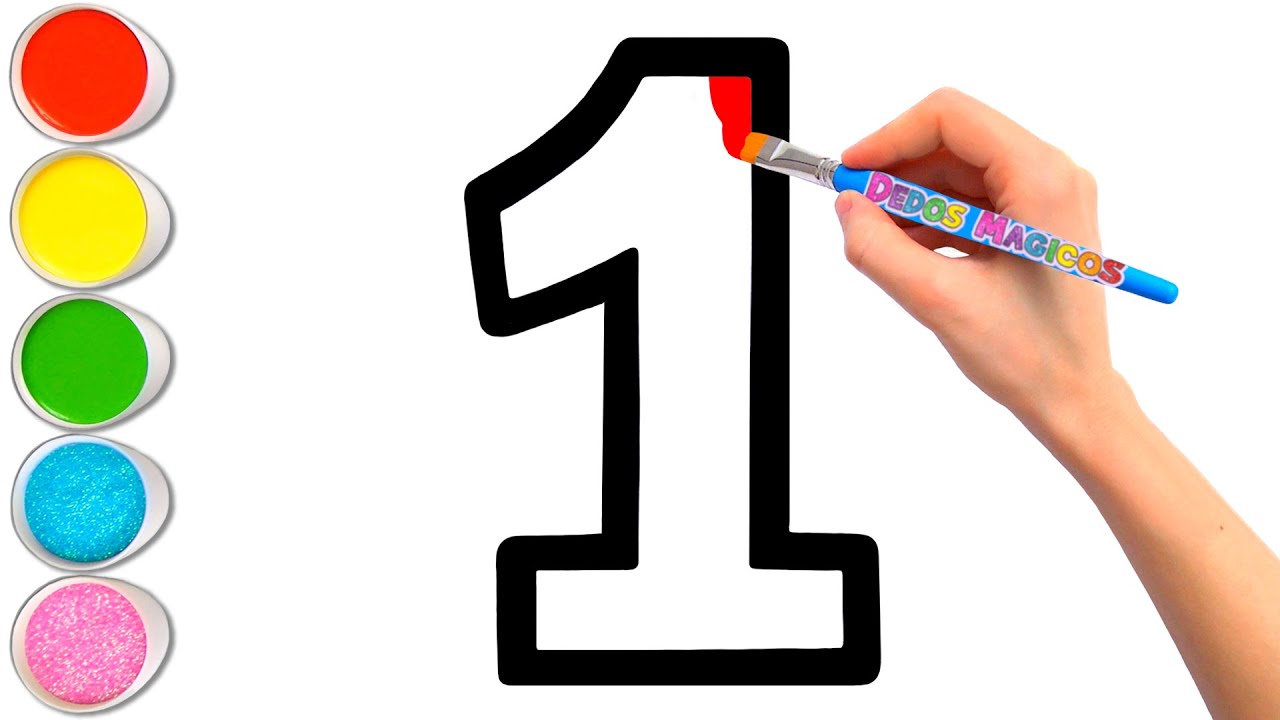 numeros para colorear del 1 al 10