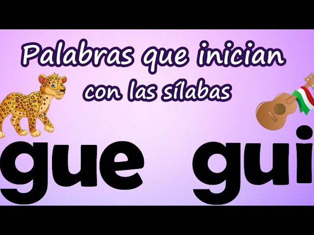 objetos que empiecen con gue