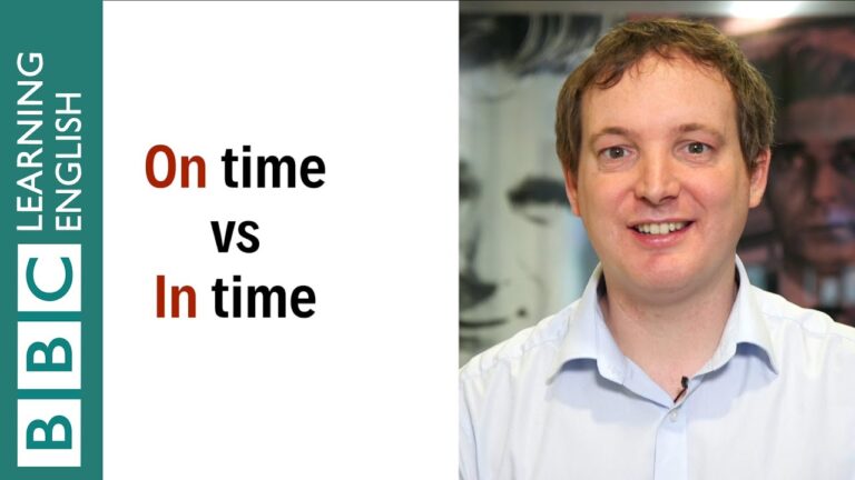 on time vs in time