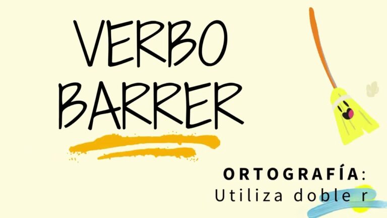 oración con el verbo barrer