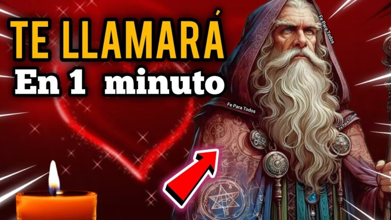 oración para que me escriba en 5 minutos