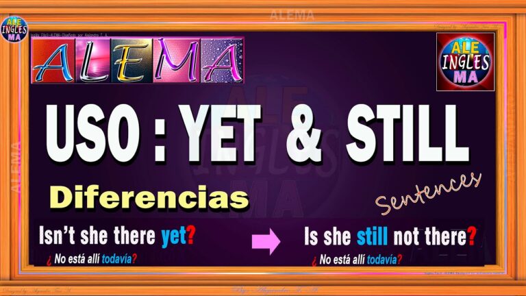 oraciones con yet en inglés