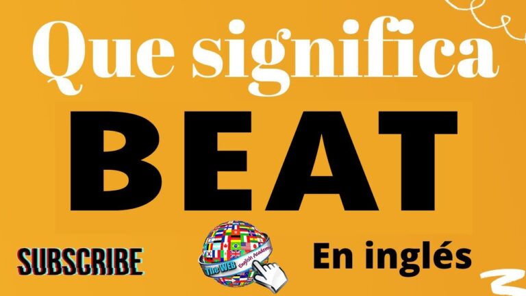 oraciones de beat en inglés y español