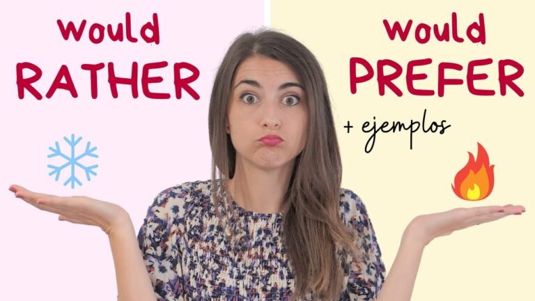 oraciones de preferencias en ingles