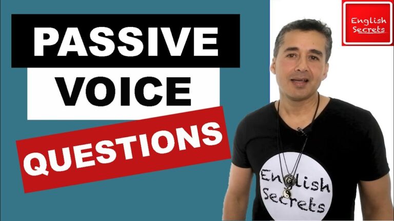 oraciones interrogativas en voz pasiva en ingles