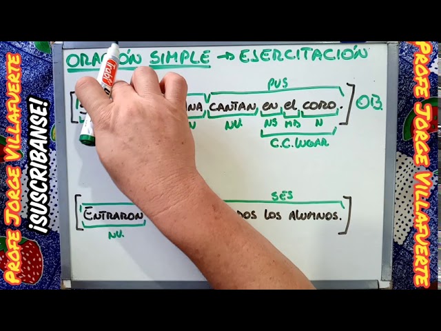 oraciones para analizar 6 primaria