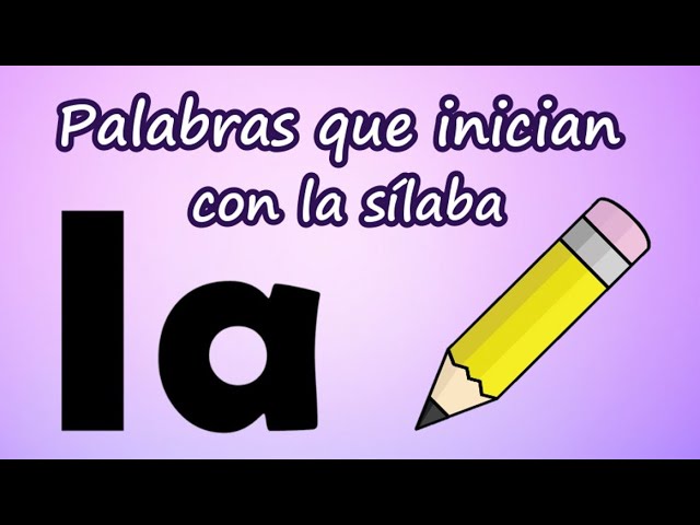 palabra con la letra la