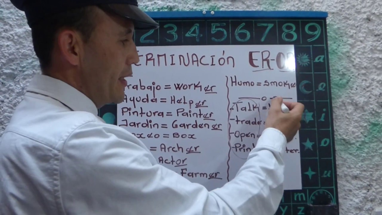 palabras con terminacion er en ingles