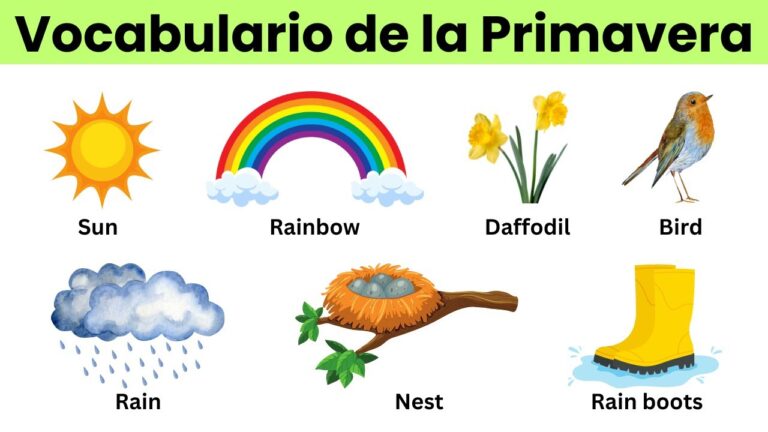 palabras de primavera en ingles