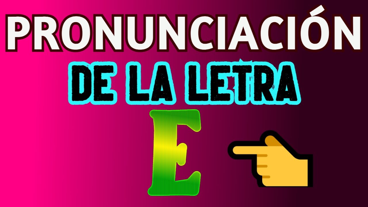 palabras en inglés con e