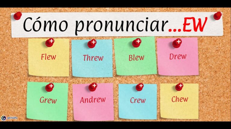 palabras en ingles con ew