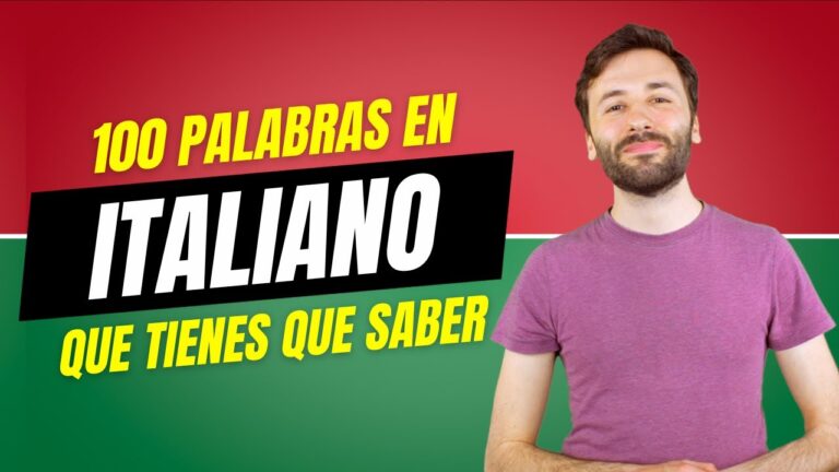 palabras en italiano y su significado y pronunciacion