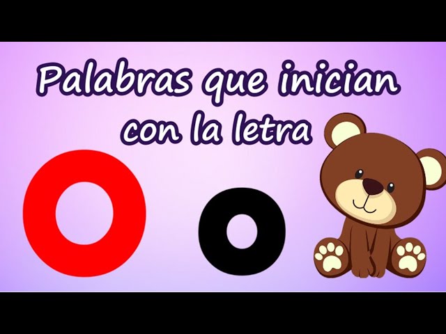 palabras que contengan la o