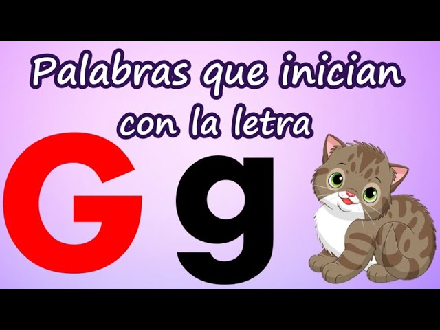 palabras que empiecen con g