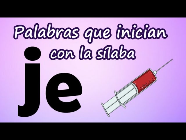 palabras que empiecen con j y e