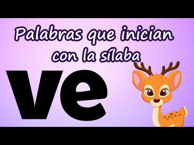 palabras que empiecen con ve