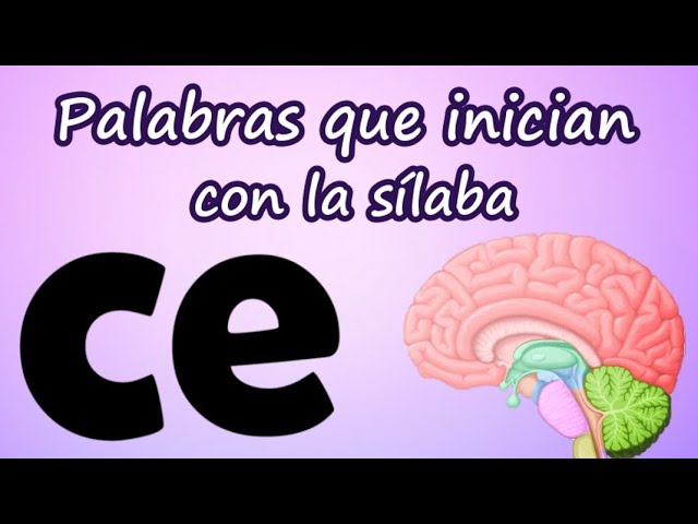 palabras que empiecen por ce