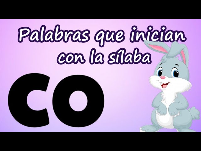 palabras que empiecen por co