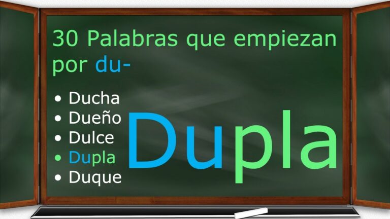 palabras que empiecen por du
